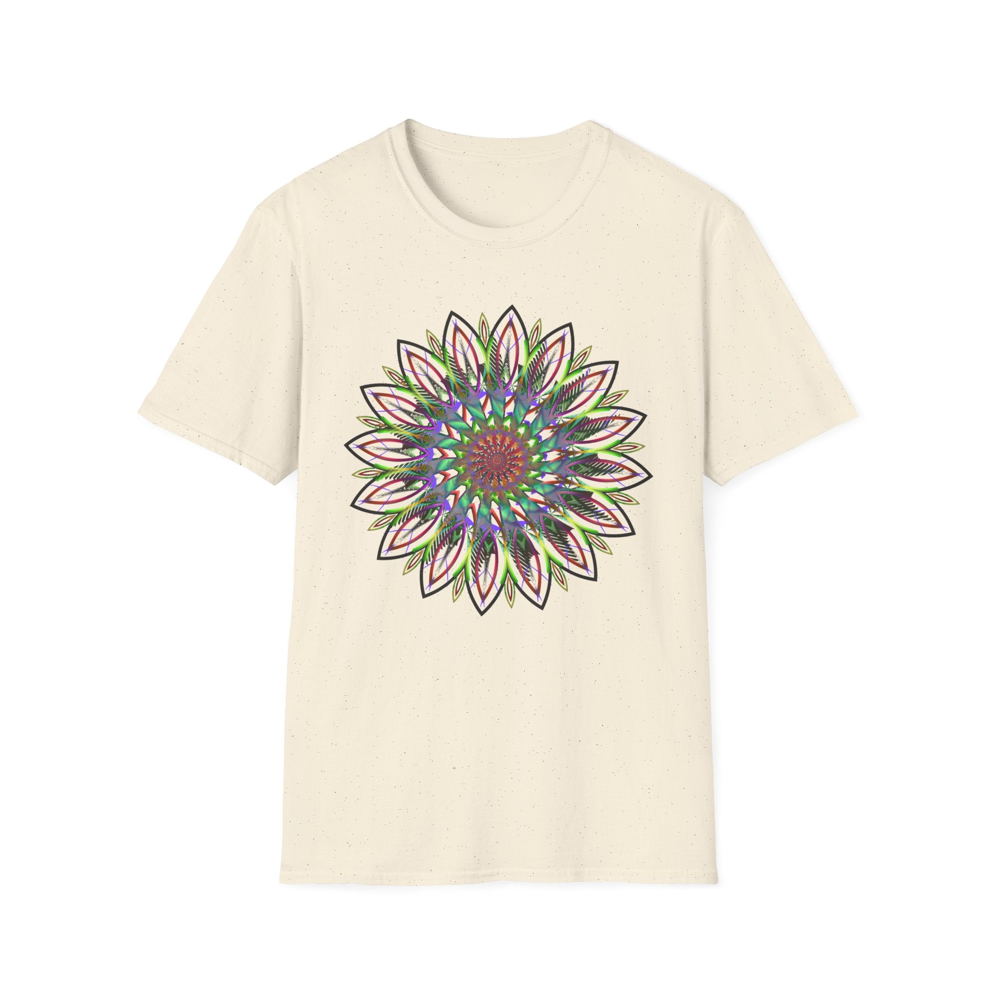 Floral Mandala Tee — Colorful Boho Sunflower Graphic T-Shirt