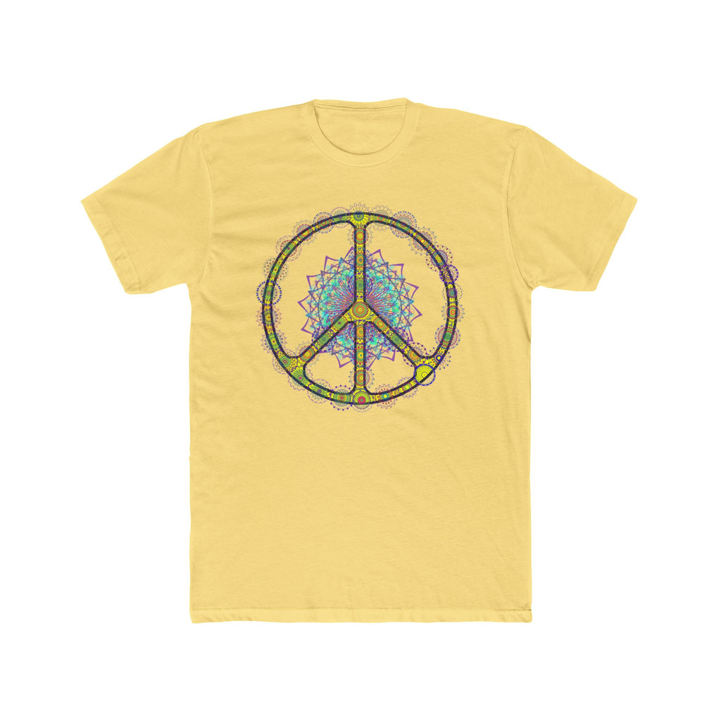 Peace Symbol Mandala Tee — Psychedelic Hippie Peace Sign T-Shirt