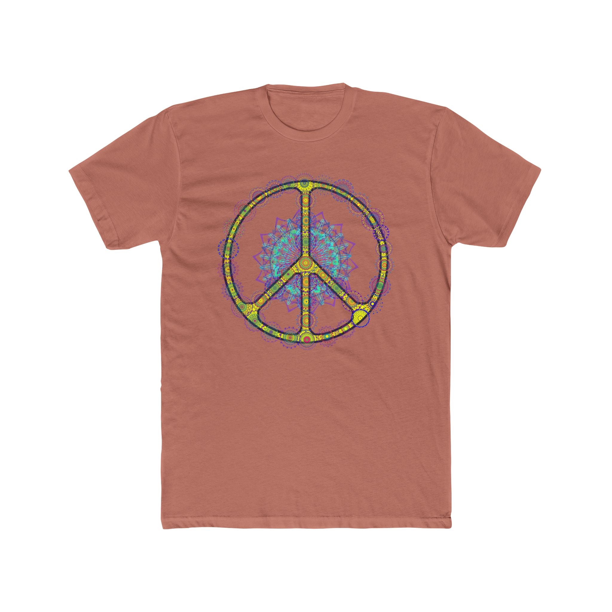 Peace Symbol Mandala Tee — Psychedelic Hippie Peace Sign T-Shirt