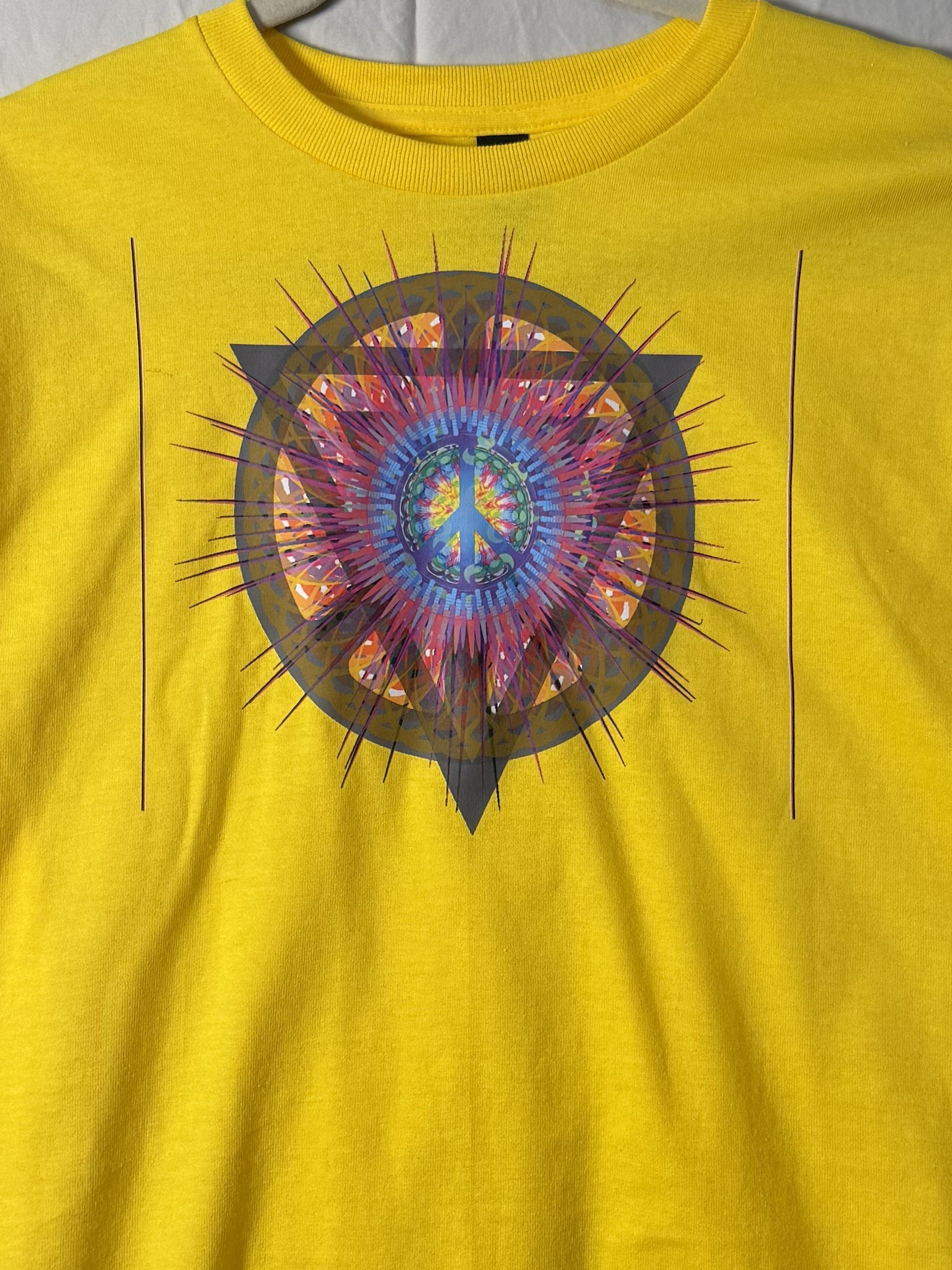Peace Star Geometry Tee – bentSignal Psychedelic Sacred Symbol Shirt