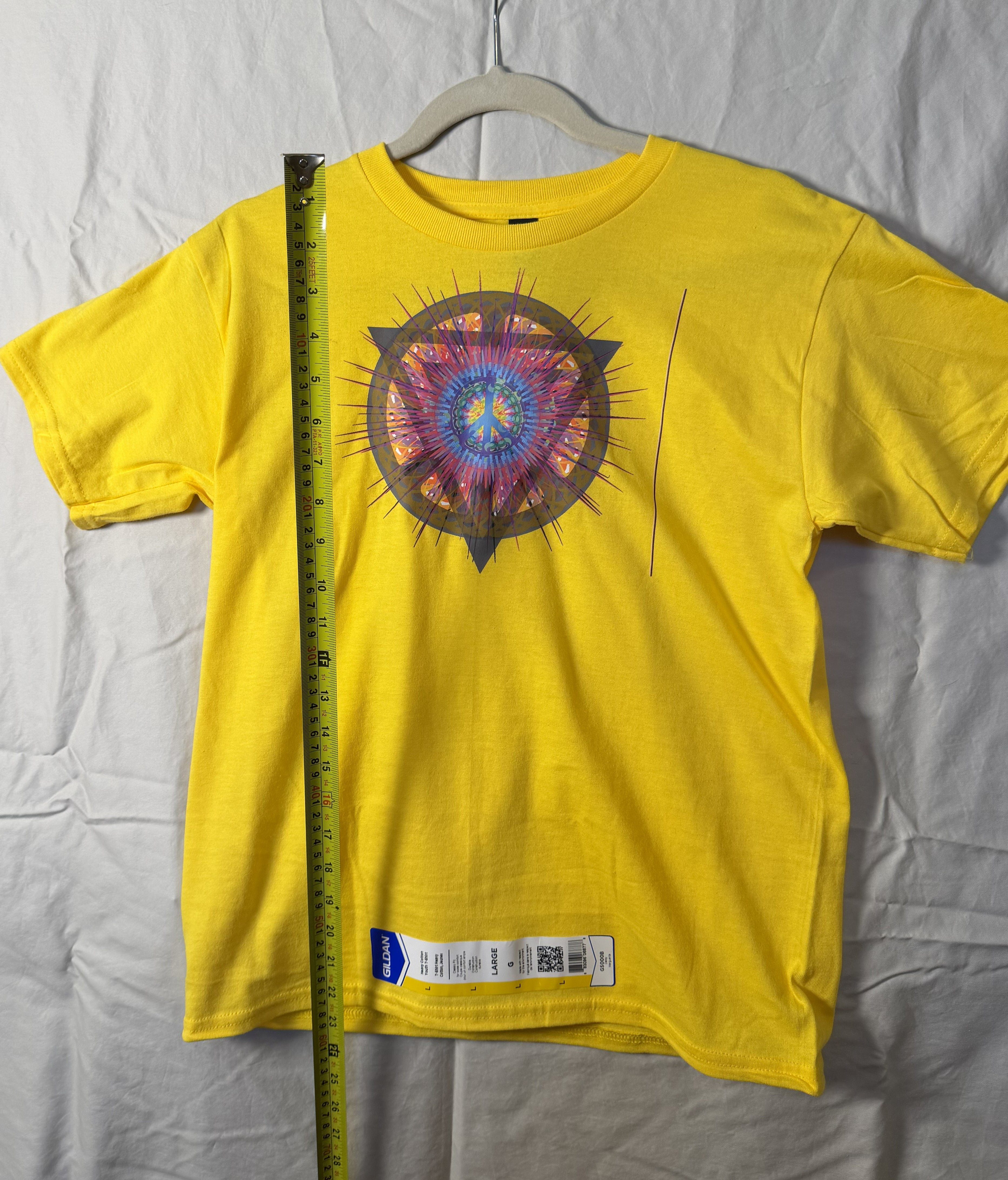 Peace Star Geometry Tee – bentSignal Psychedelic Sacred Symbol Shirt