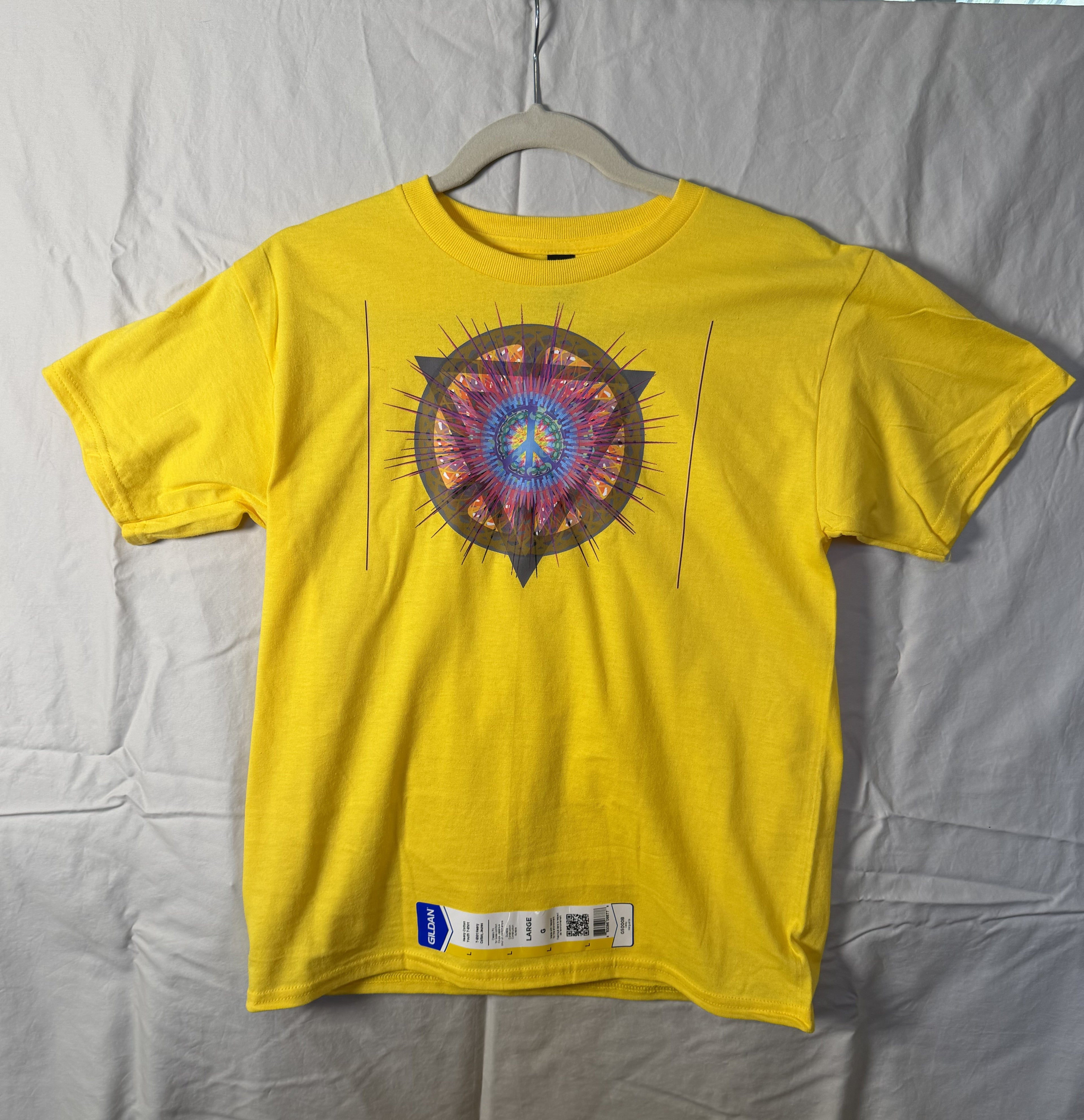 Peace Star Geometry Tee – bentSignal Psychedelic Sacred Symbol Shirt