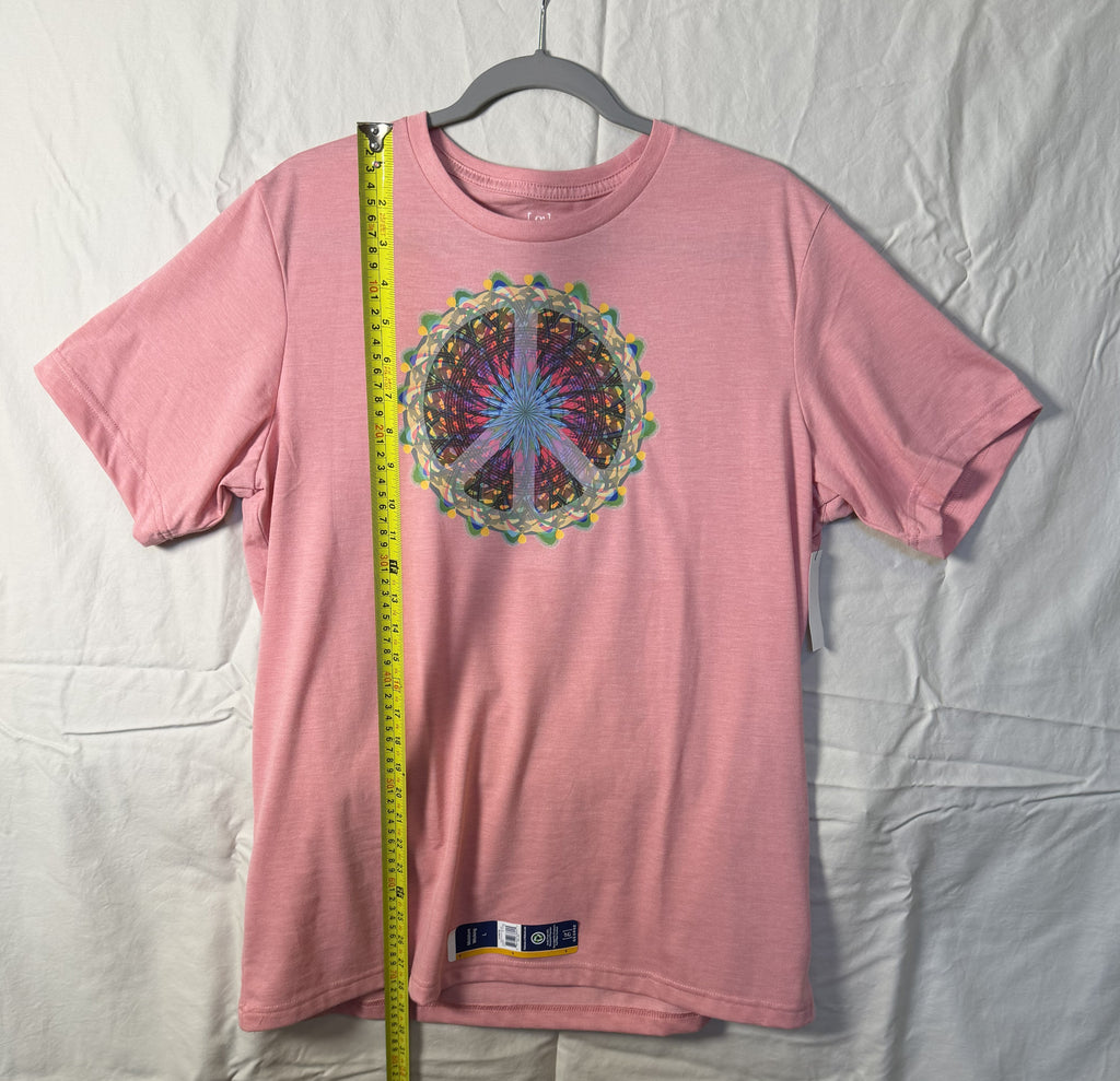 Mandala Peace Sign Tee – bentSignal Sacred Geometry Graphic Shirt
