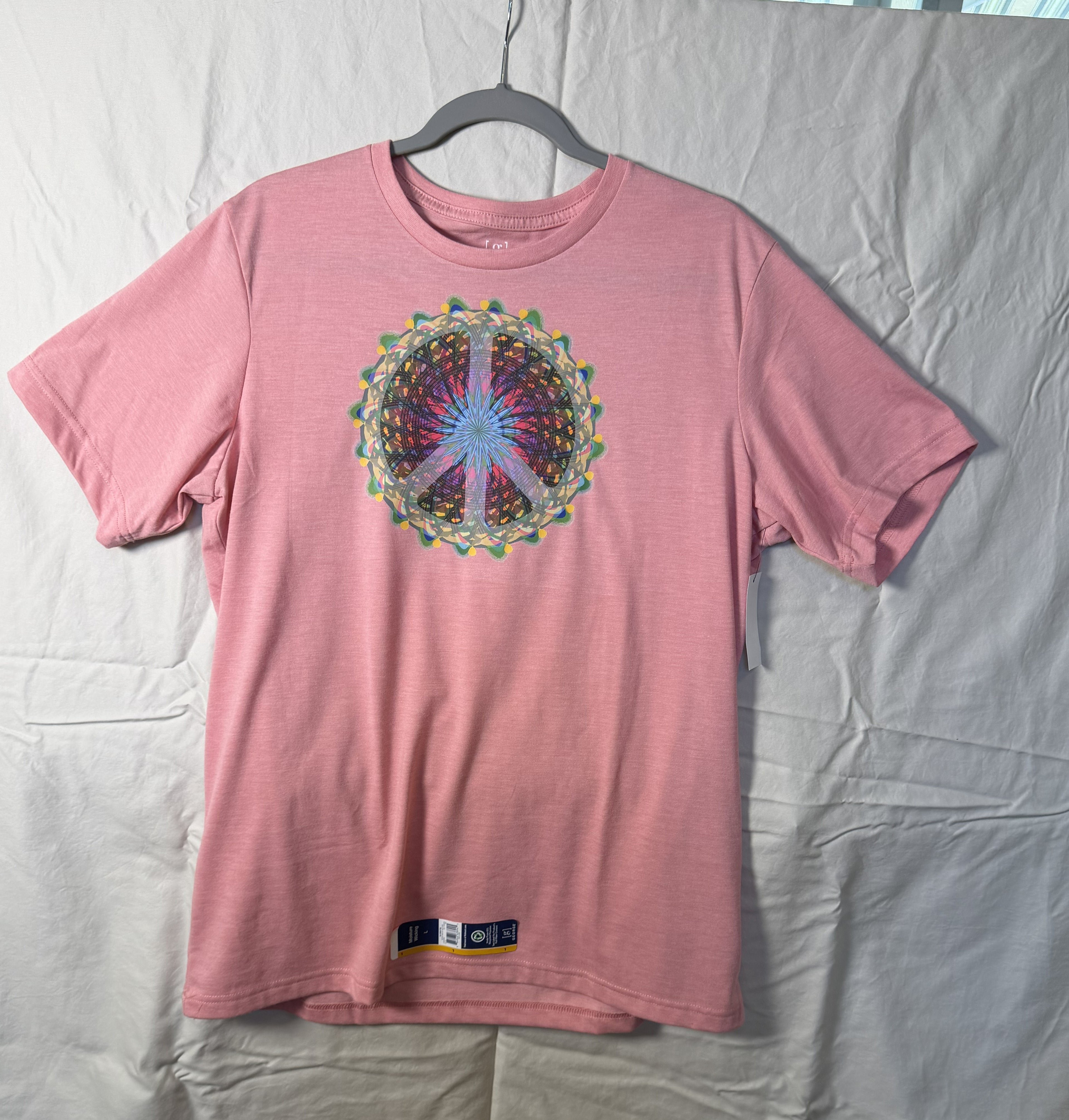 Mandala Peace Sign Tee – bentSignal Sacred Geometry Graphic Shirt