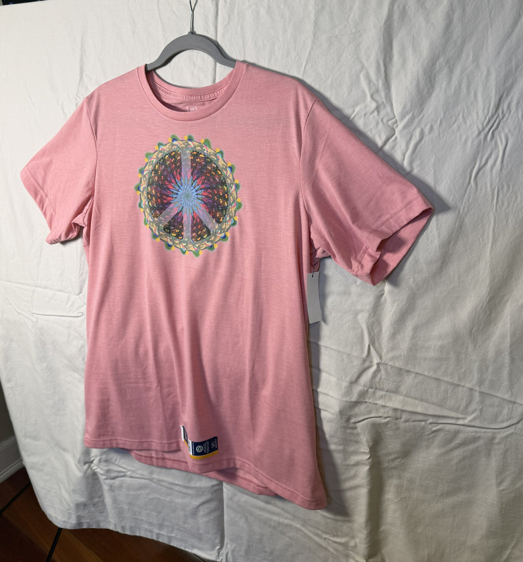 Mandala Peace Sign Tee – bentSignal Sacred Geometry Graphic Shirt