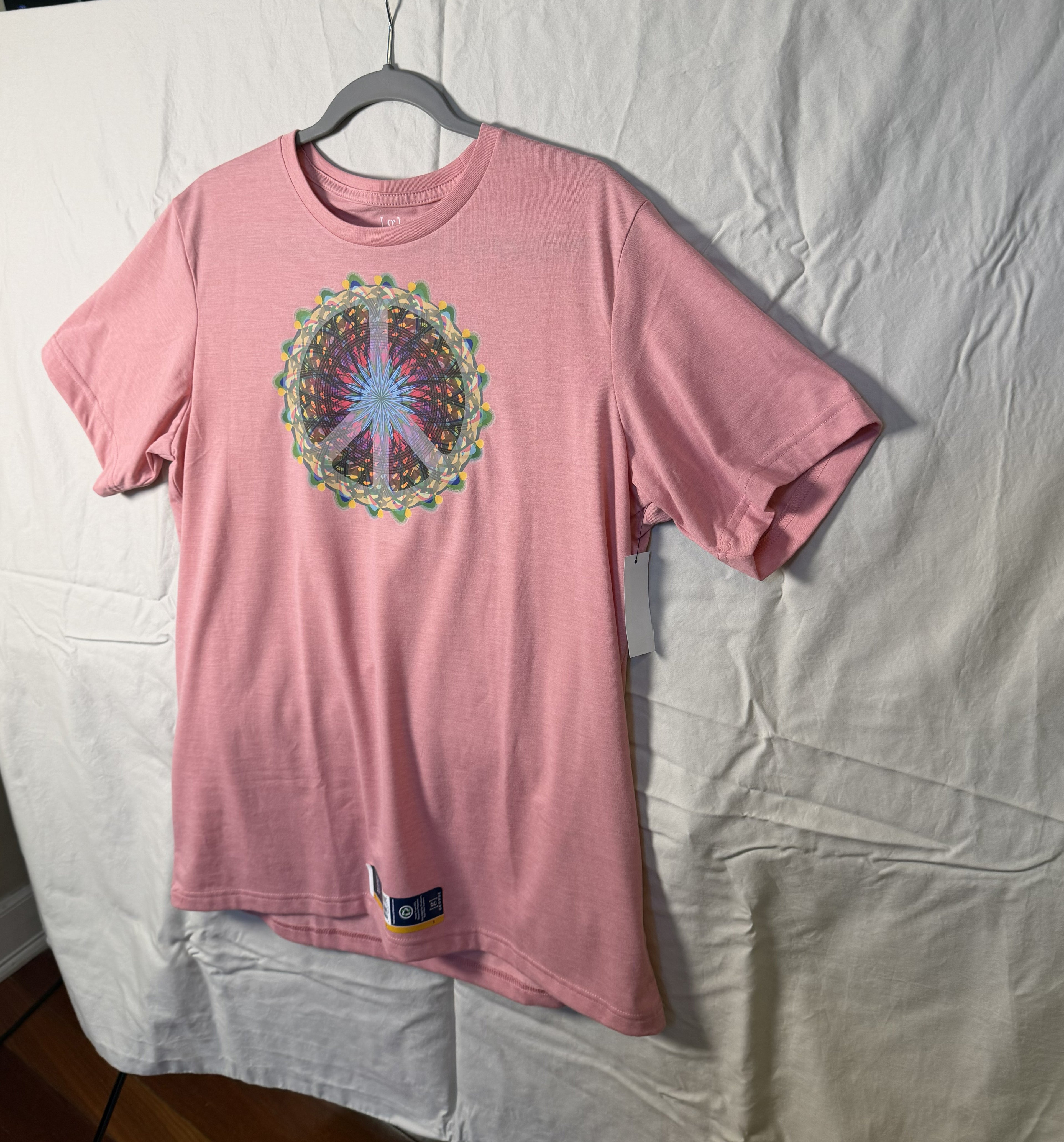 Mandala Peace Sign Tee – bentSignal Sacred Geometry Graphic Shirt