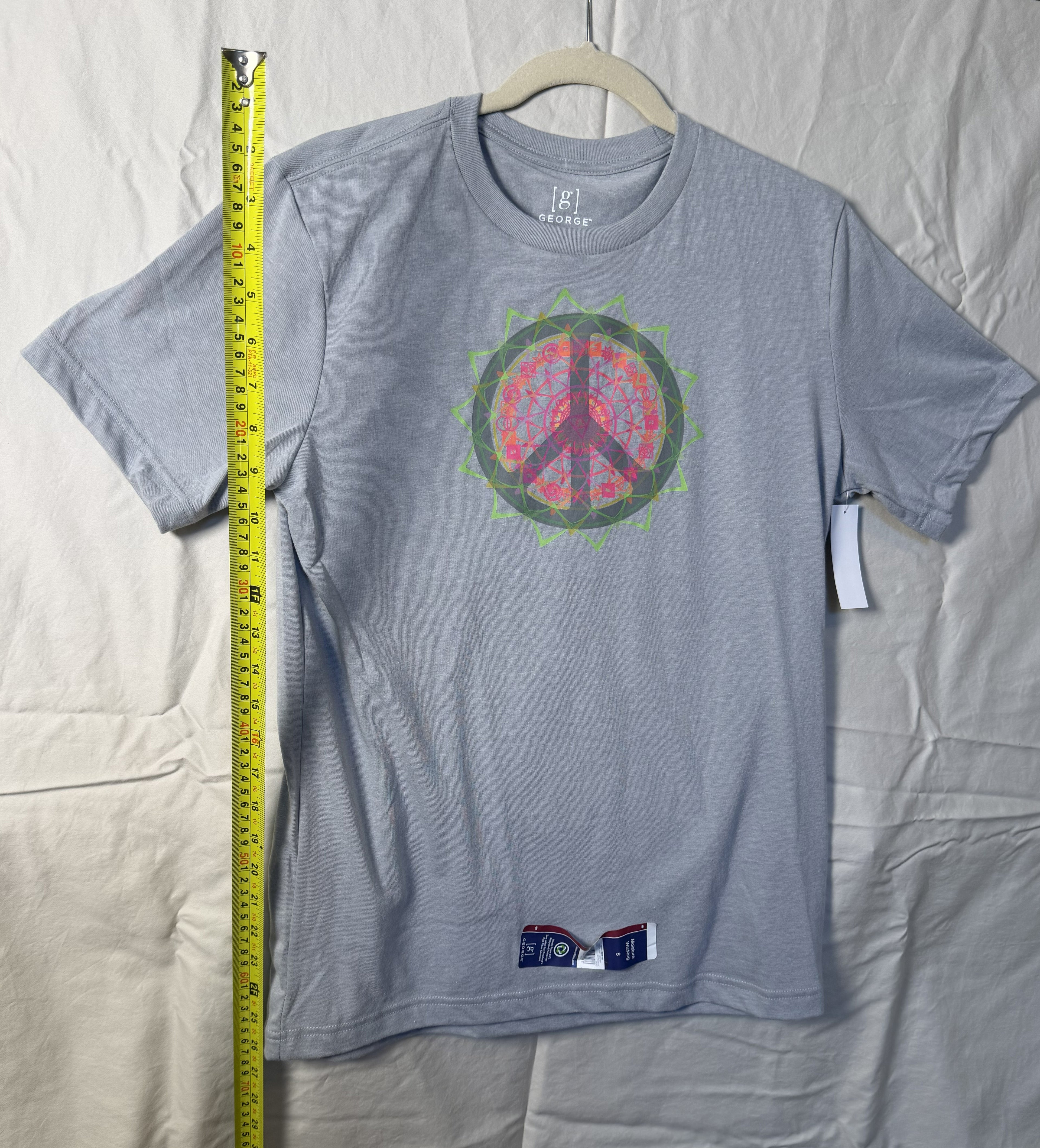 Peace Circle Starburst Tee – bentSignal Sacred Geometry Graphic Shirt