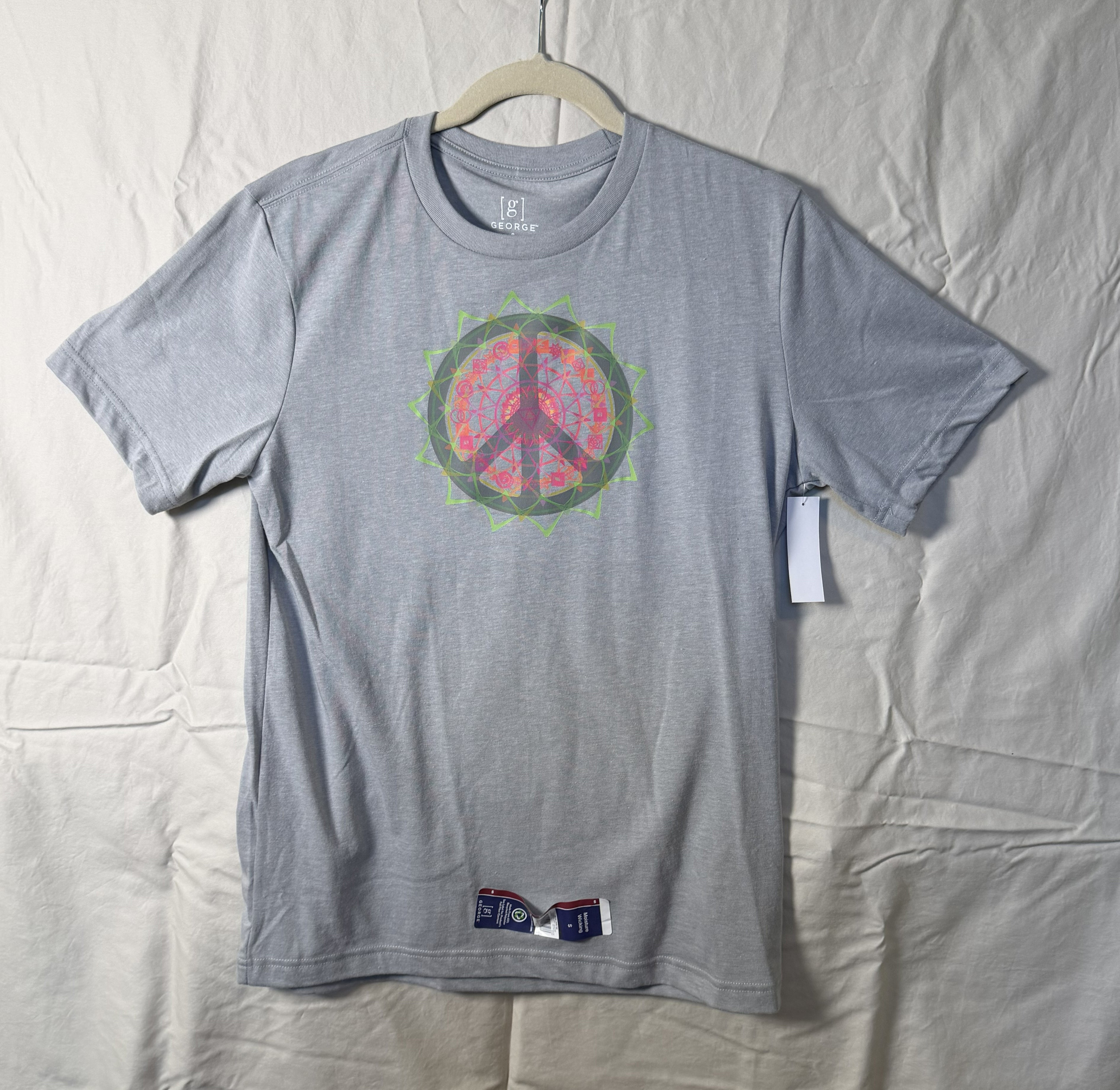 Peace Circle Starburst Tee – bentSignal Sacred Geometry Graphic Shirt