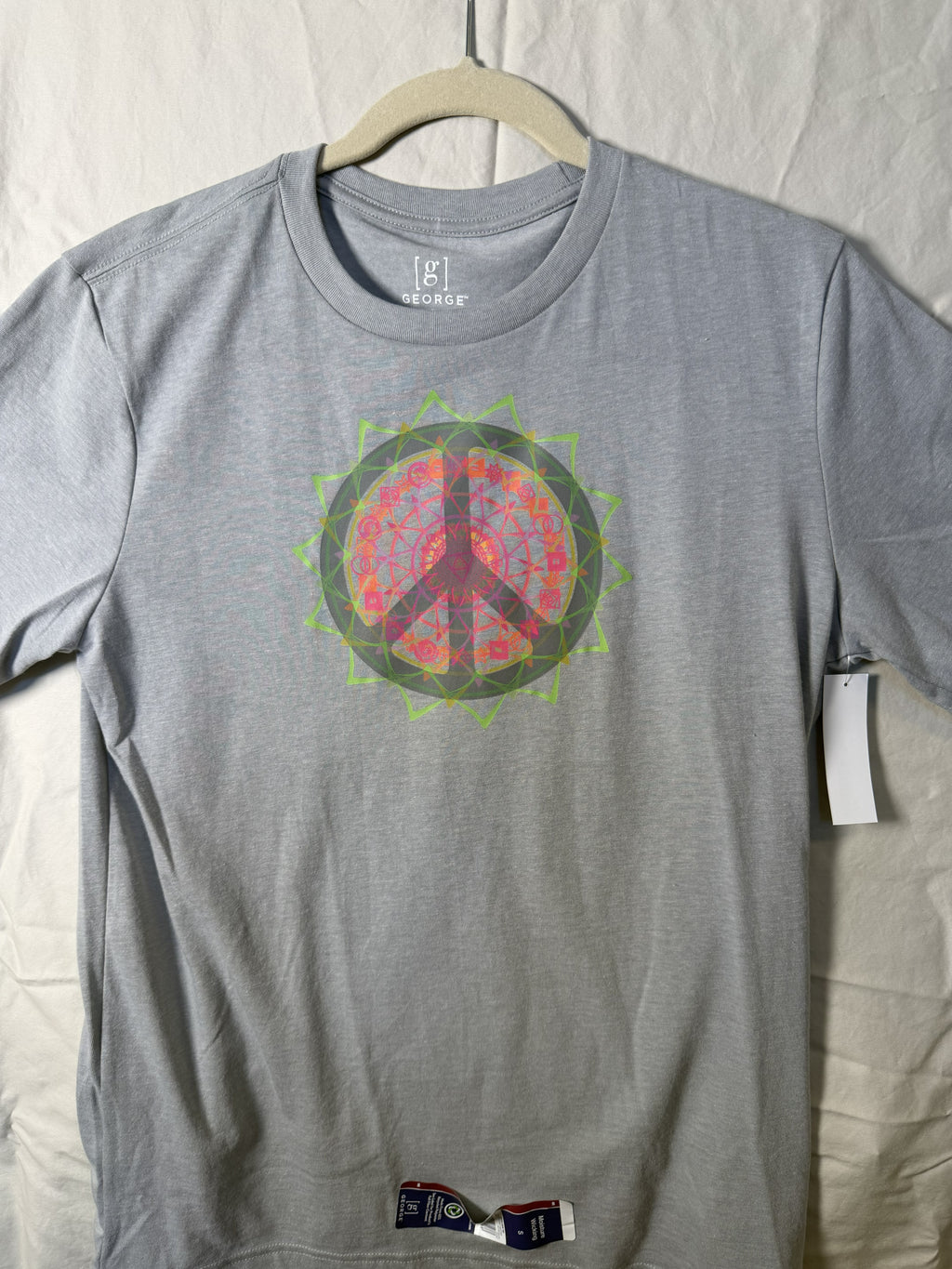 Peace Circle Starburst Tee – bentSignal Sacred Geometry Graphic Shirt