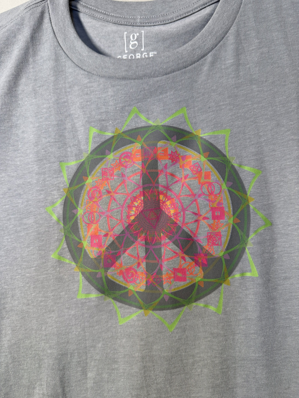 Peace Circle Starburst Tee – bentSignal Sacred Geometry Graphic Shirt