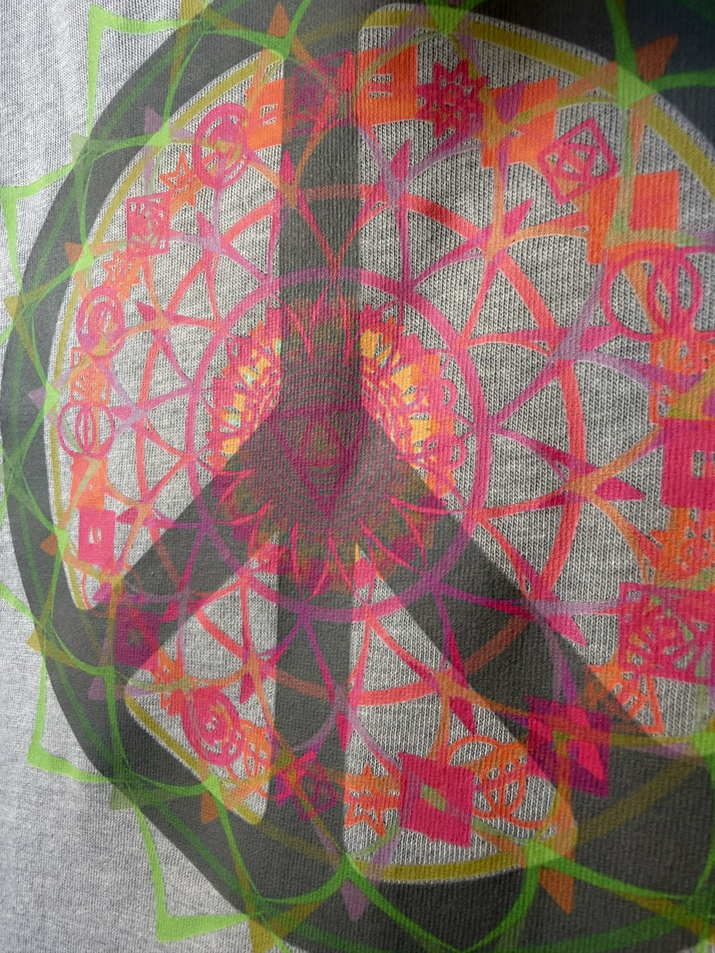 Peace Circle Starburst Tee – bentSignal Sacred Geometry Graphic Shirt