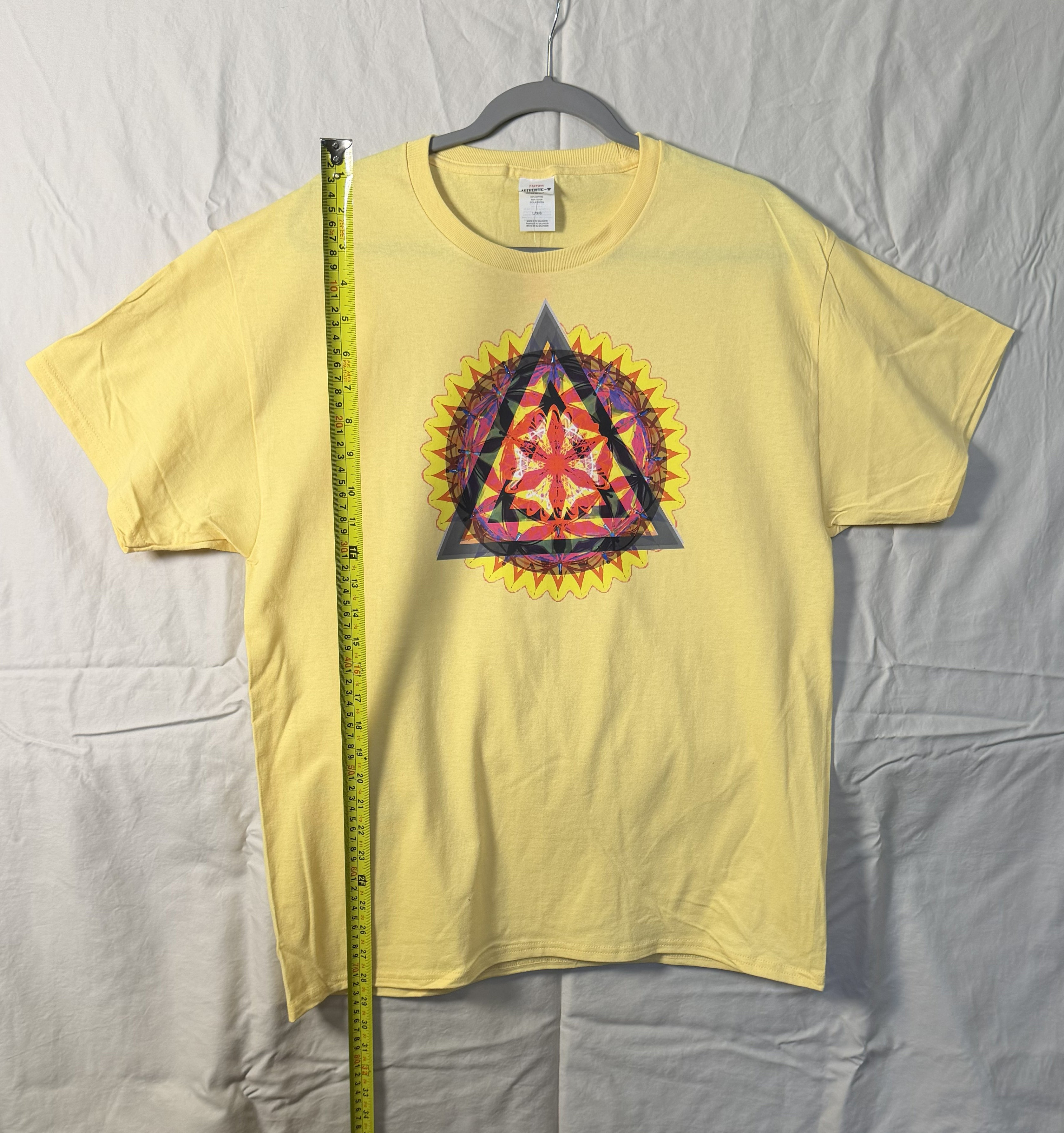 Sunburst Triangle Mandala Tee – bentSignal Sacred Geometry Graphic Shirt