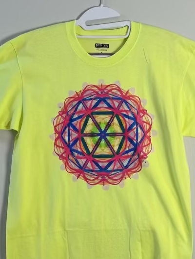 Flower of Life Grid Tee – bentSignal Sacred Geometry Graphic Shirt