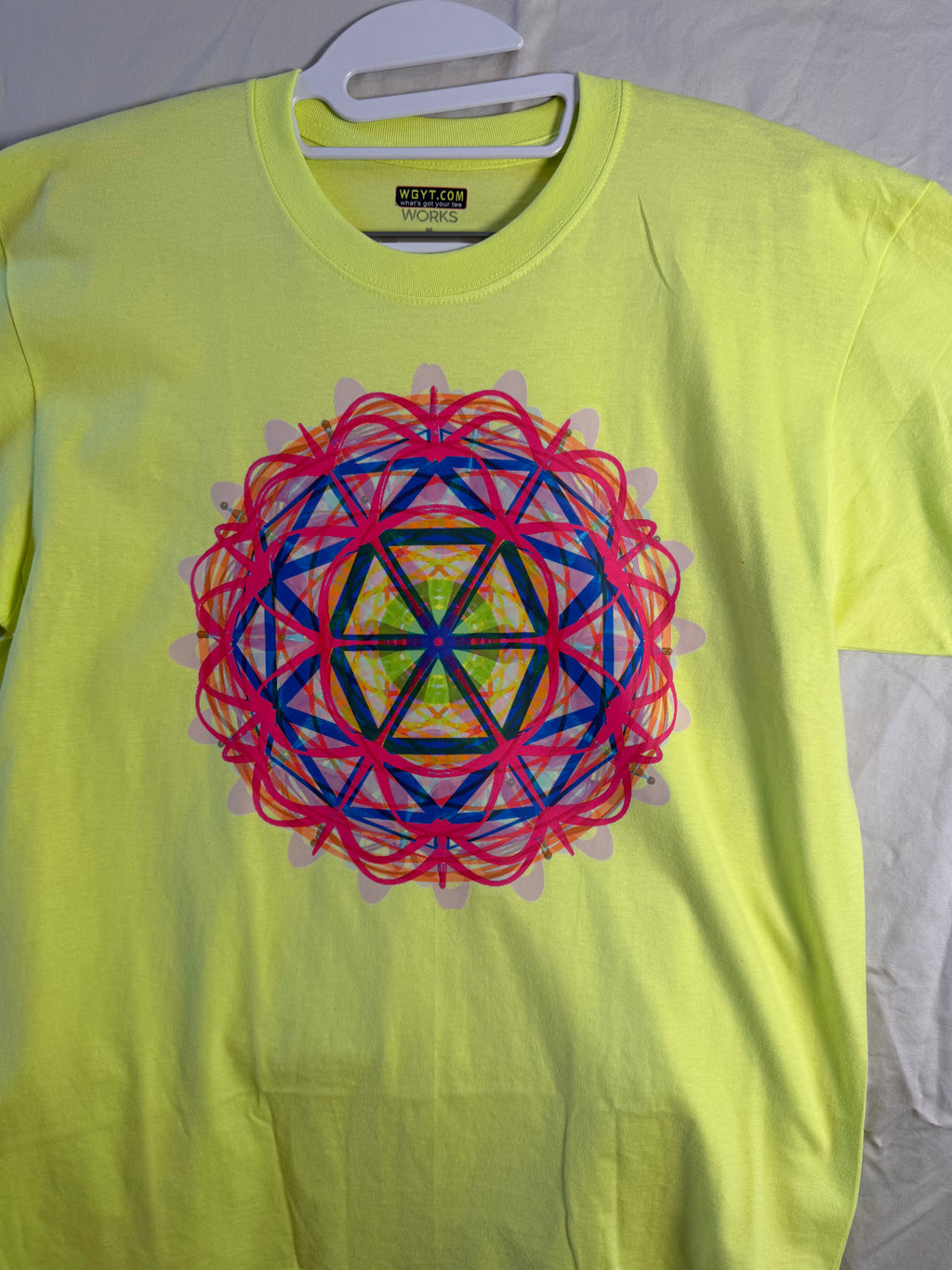 Flower of Life Grid Tee – bentSignal Sacred Geometry Graphic Shirt