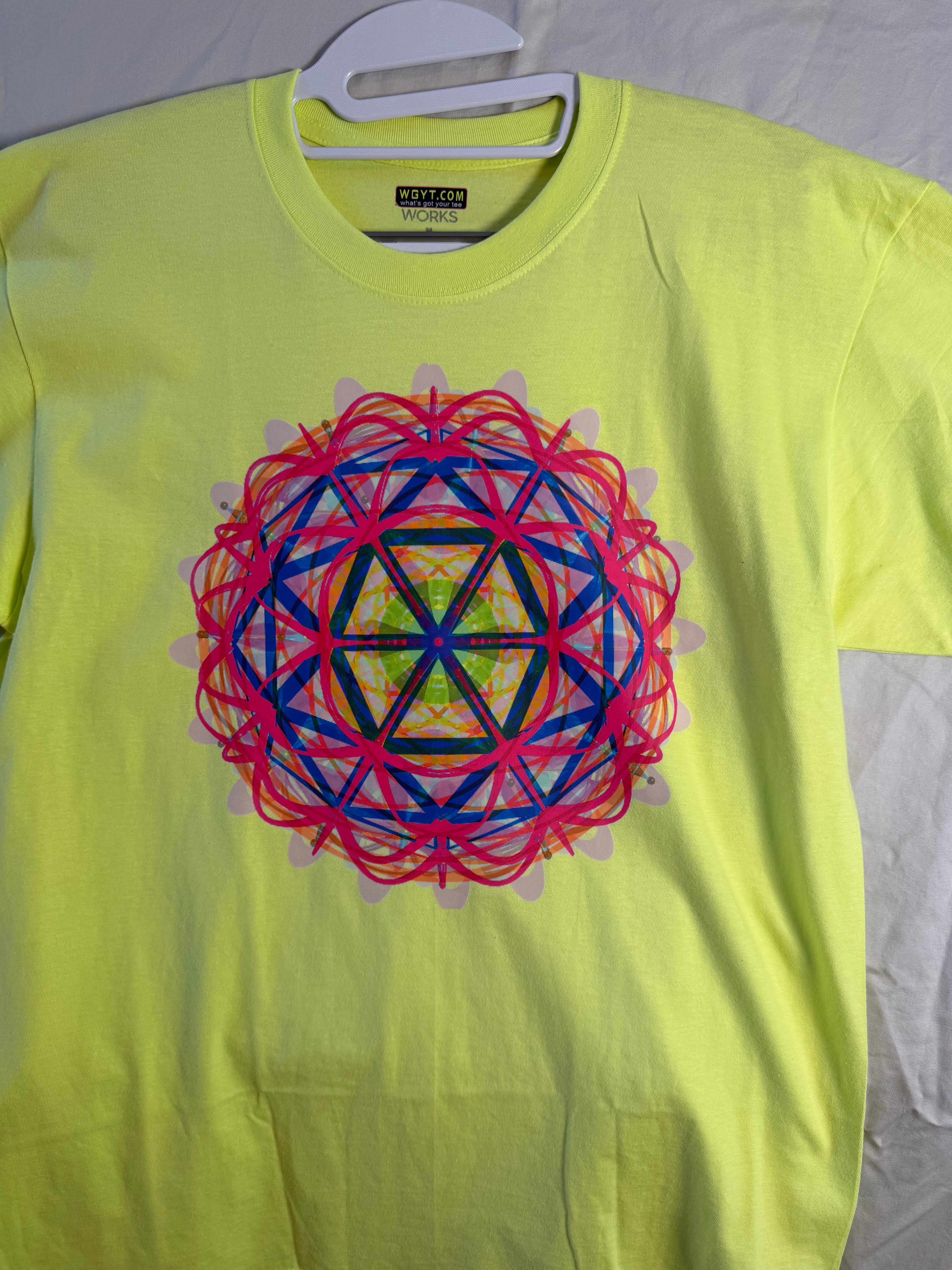 Flower of Life Grid Tee – bentSignal Sacred Geometry Graphic Shirt