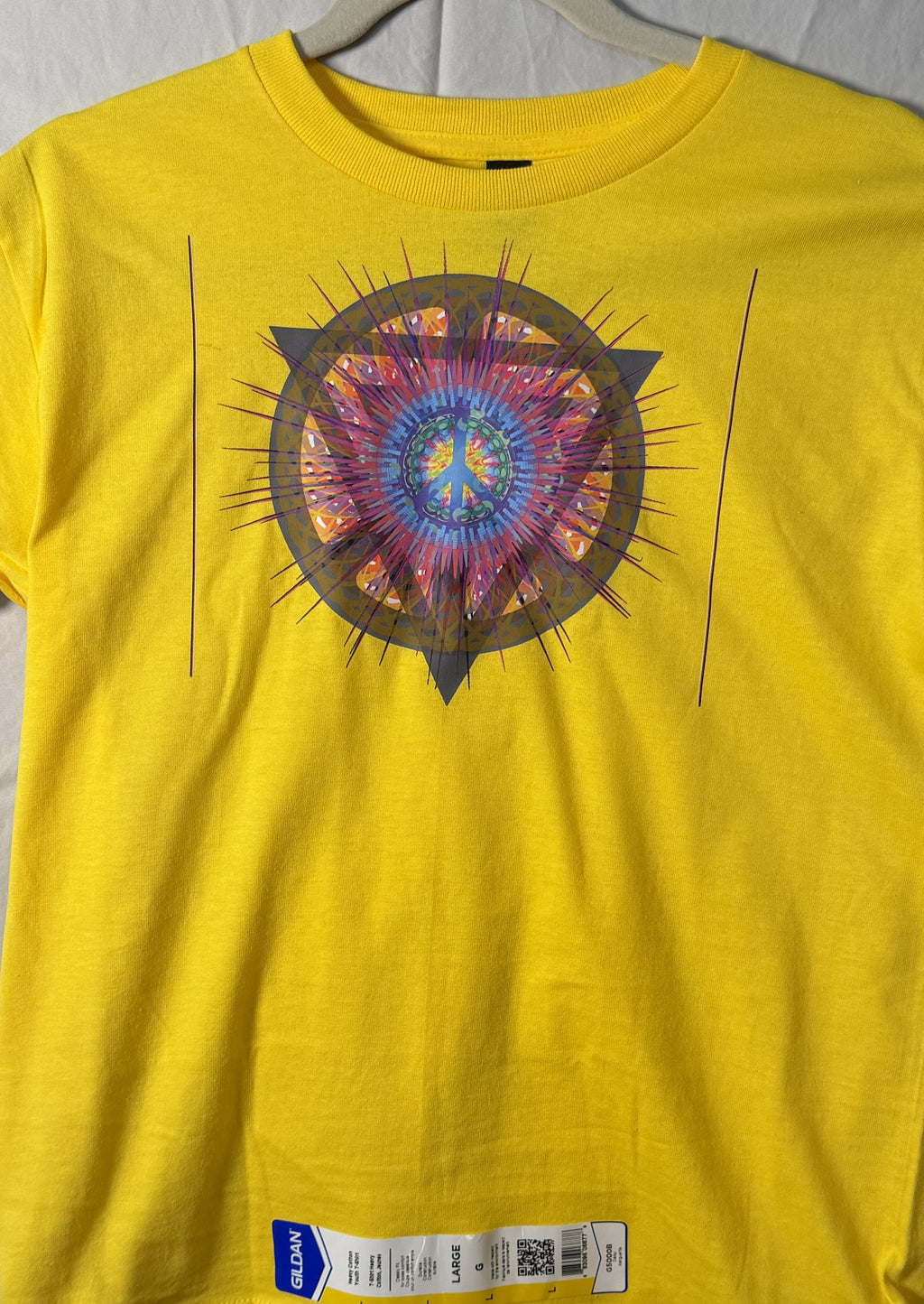 Peace Star Geometry Tee – bentSignal Psychedelic Sacred Symbol Shirt