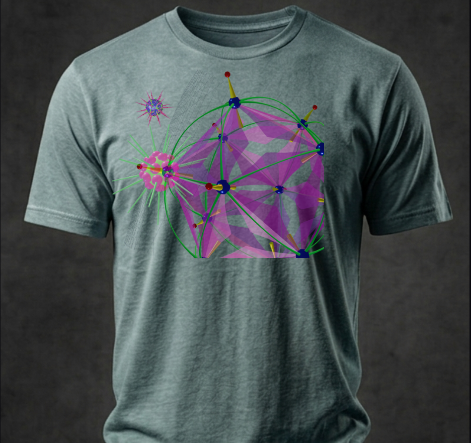 Cosmic Node Geometry Tee – bentSignal Sacred Geometry Graphic Shirt